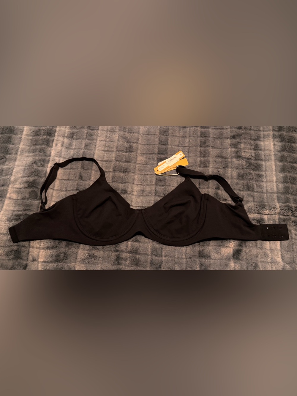 SKIMS Black Unlined bra